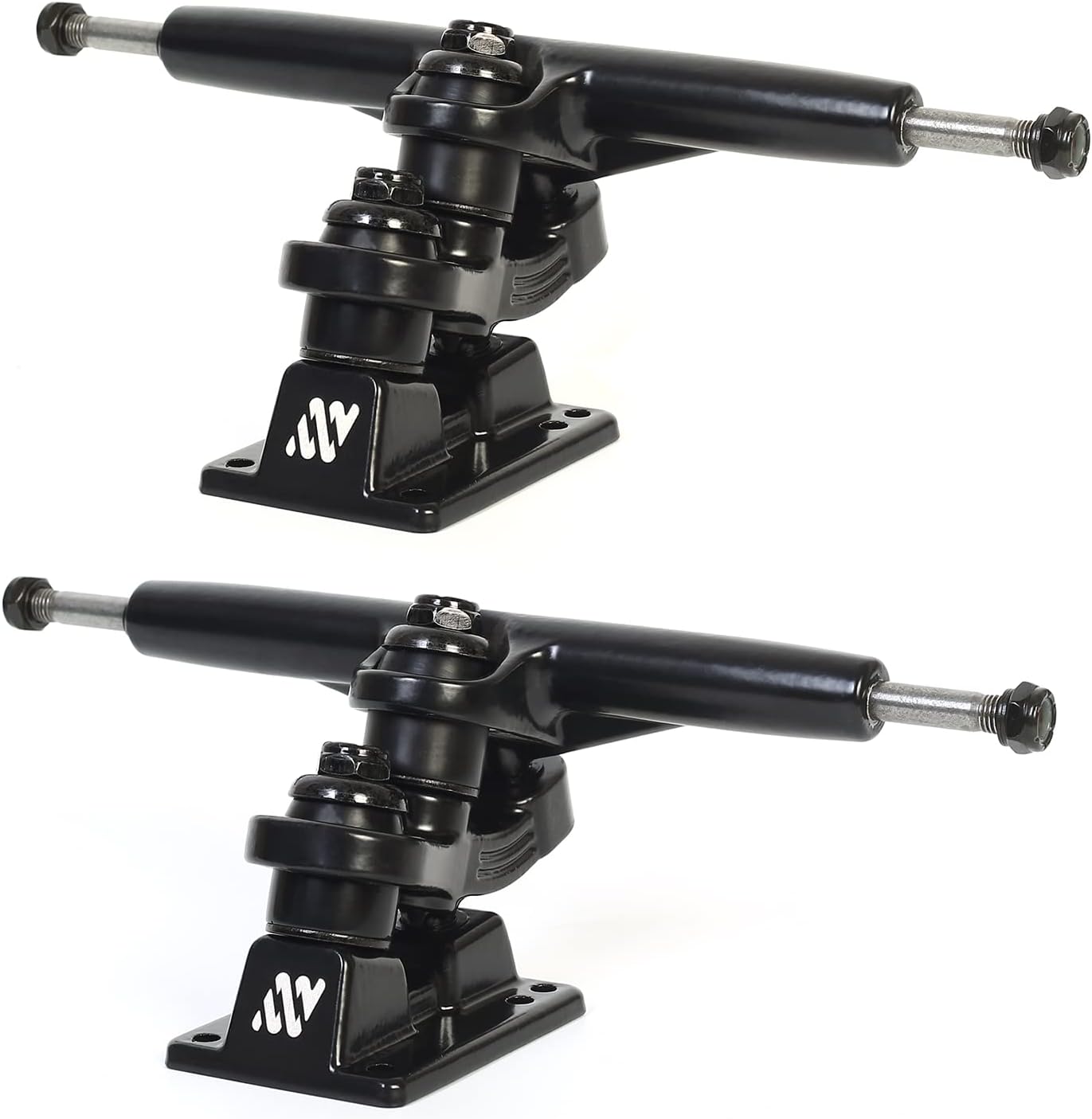 ANTWHEEL Sidewinder II Longboard/Skateboard/surf Skateboard Black Skateboard Double Kingpin Trucks 7" Hanger 9.72" Axle  (Set of 2) Free Hardware