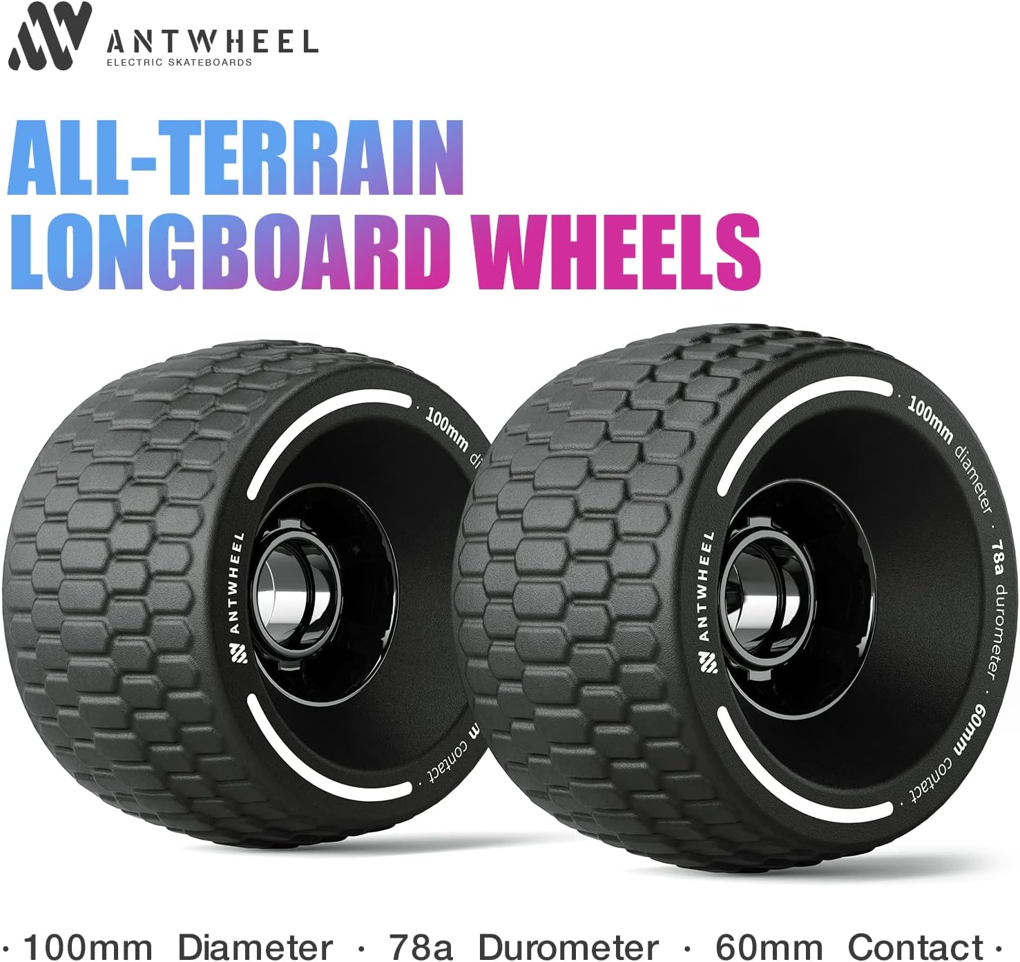 All-Terrain Longboard Wheels 100mm Electric Skateboard Wheels